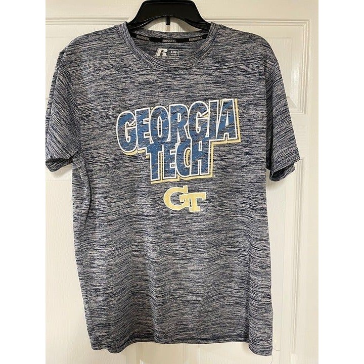 Georgia Tech Yellow Jackets Russell Athletic L Shirt Dri-Fit